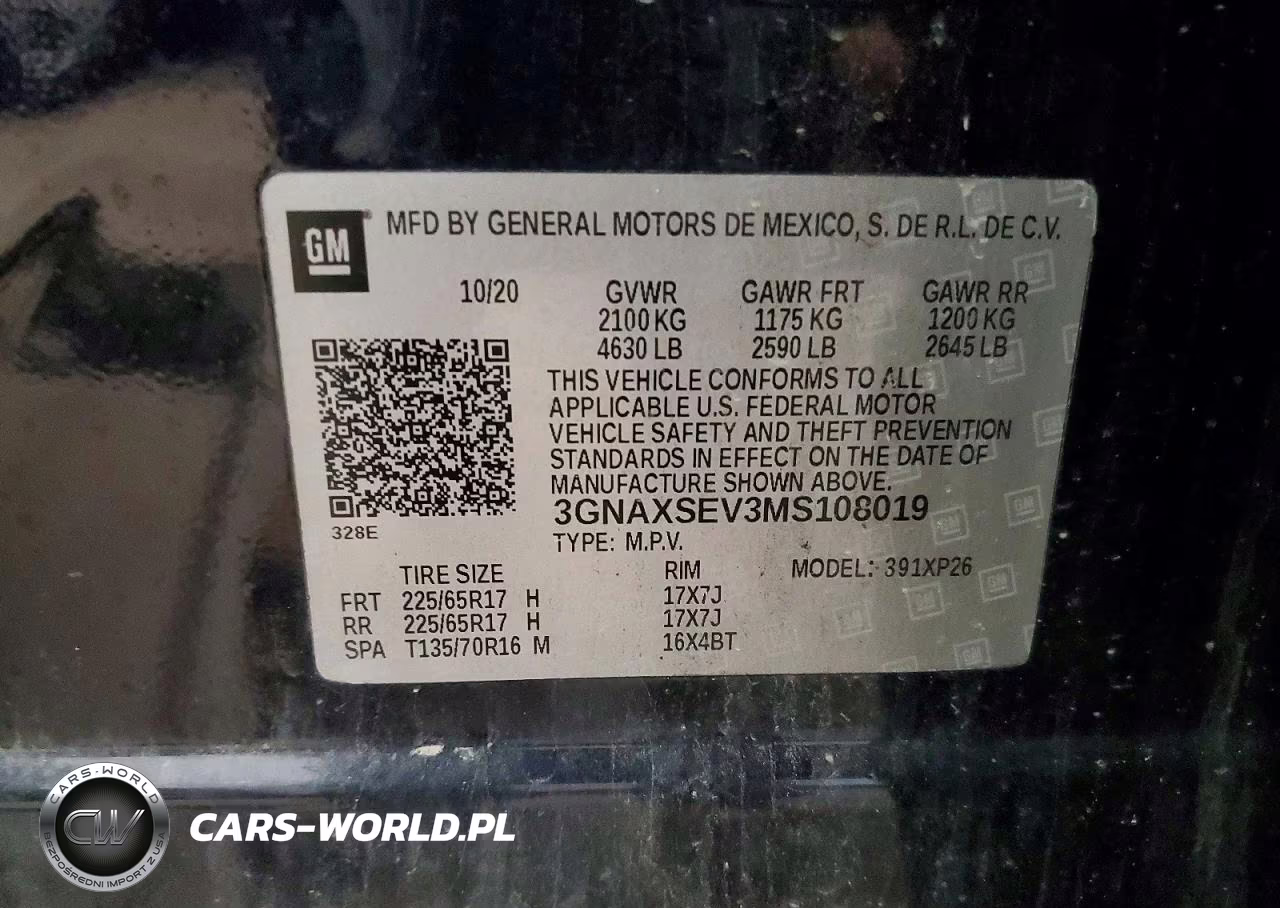 2021 Chevrolet Equinox Ls VIN:3GNAXSEV3MS108019 - 13