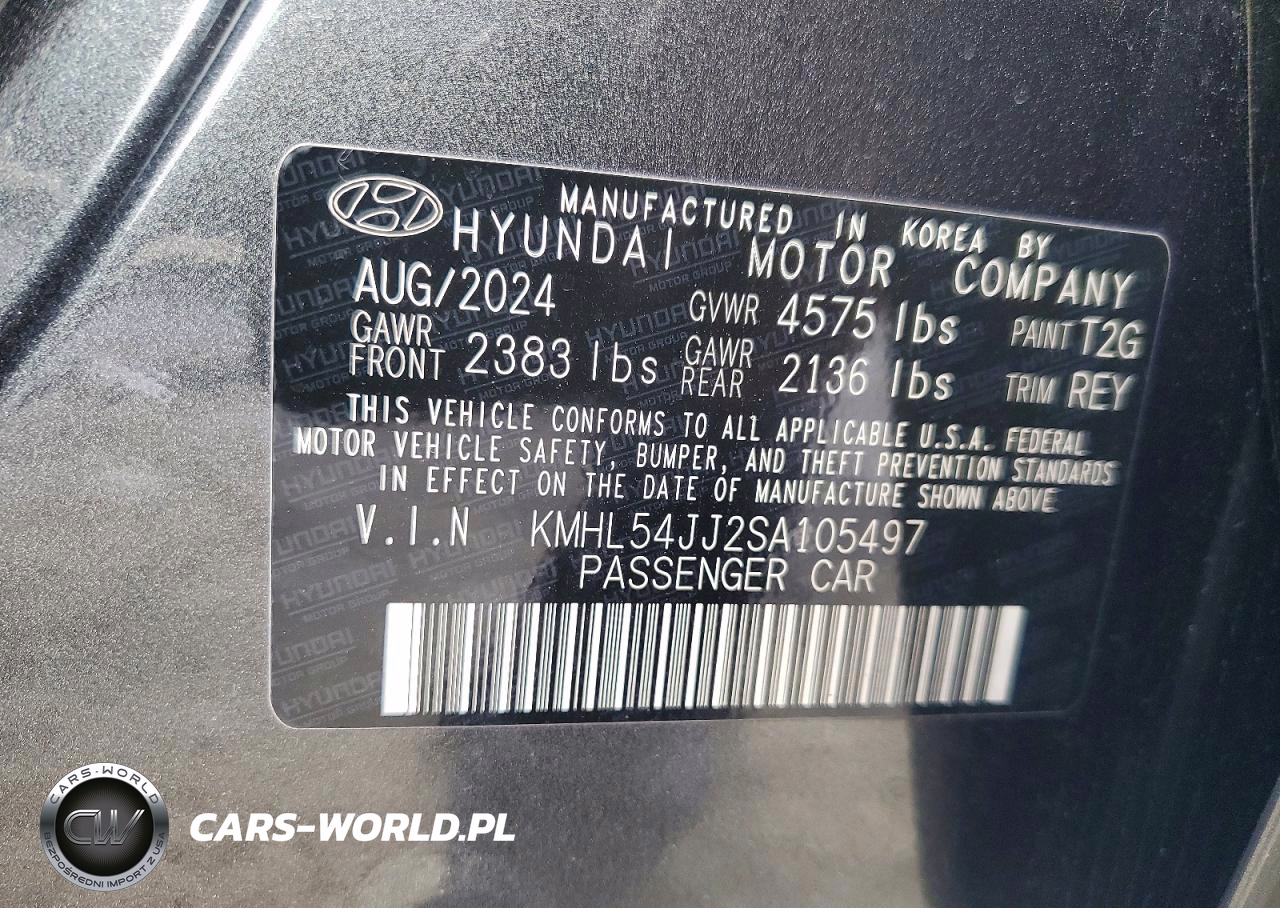 2025 Hyundai Sonata Hybrid Limited VIN:KMHL54JJ2SA105497 - 12