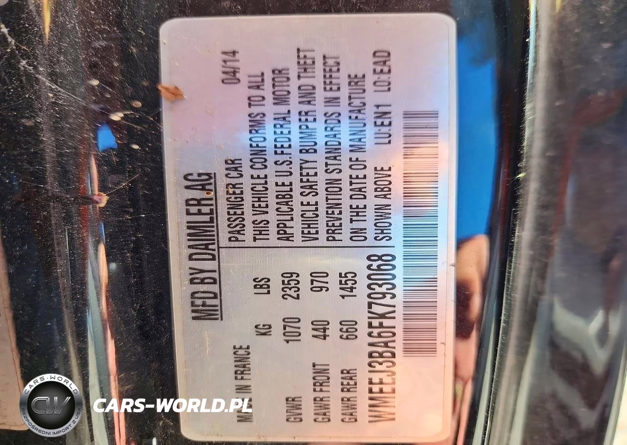 2015 SMART FORTWO PASSION-PURE VIN:WMEEJ3BA6FK793068 - 13