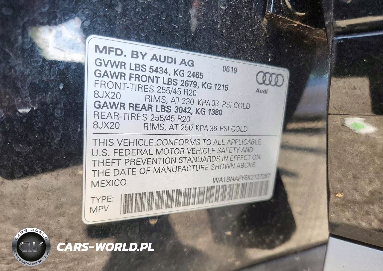 2019 Audi Q5 Premium Plus VIN:WA1BNAFY6K2127267 - 14
