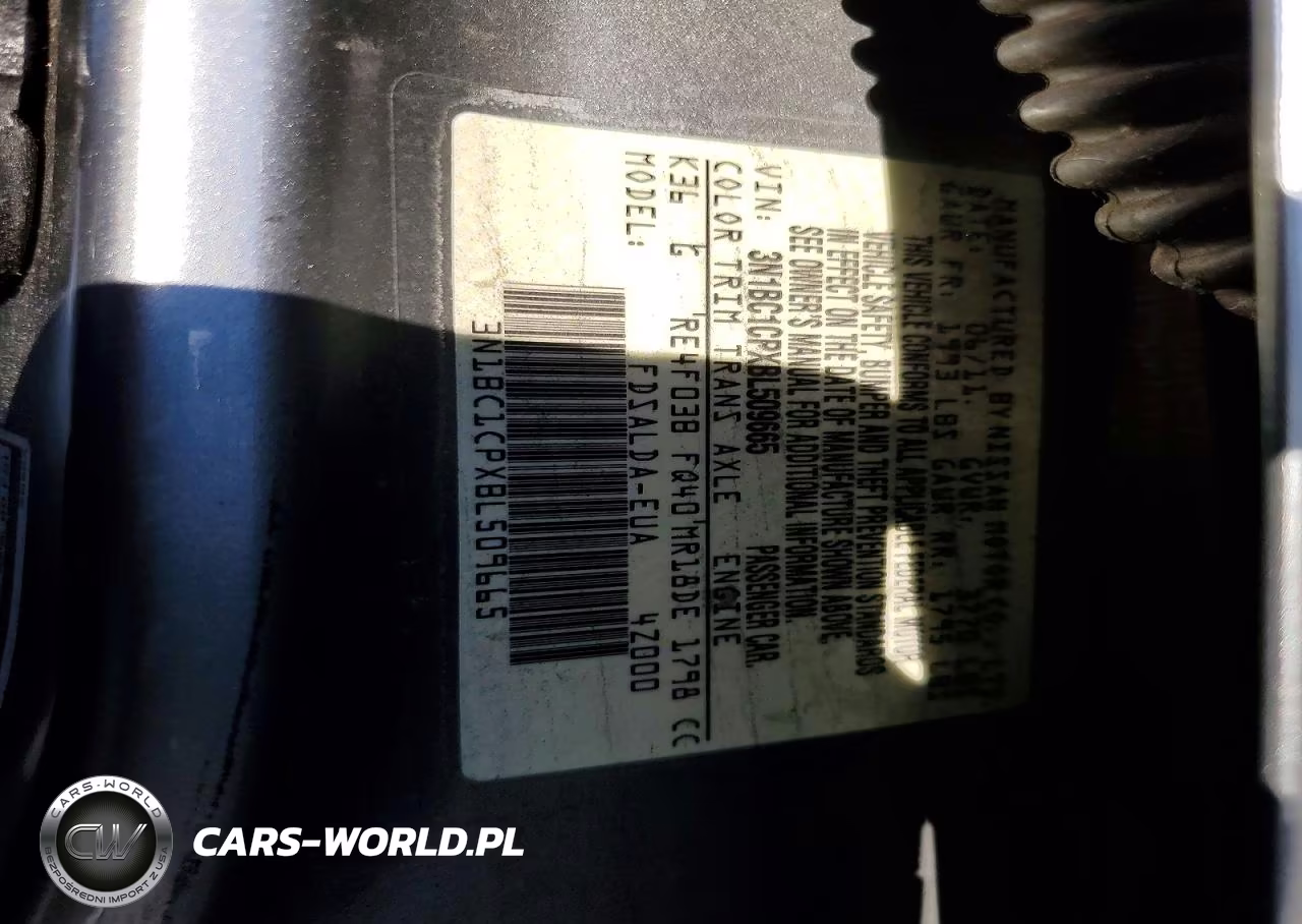 2011 Nissan Versa 1.8 S VIN:3N1BC1CPXBL509665 - 12