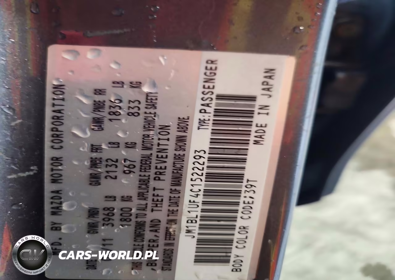 2012 Mazda 3 I VIN:JM1BL1UF4C1522293 - 12
