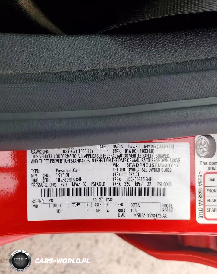 2015 Ford Fiesta Se VIN:3FADP4EJ5FM223717 - 12