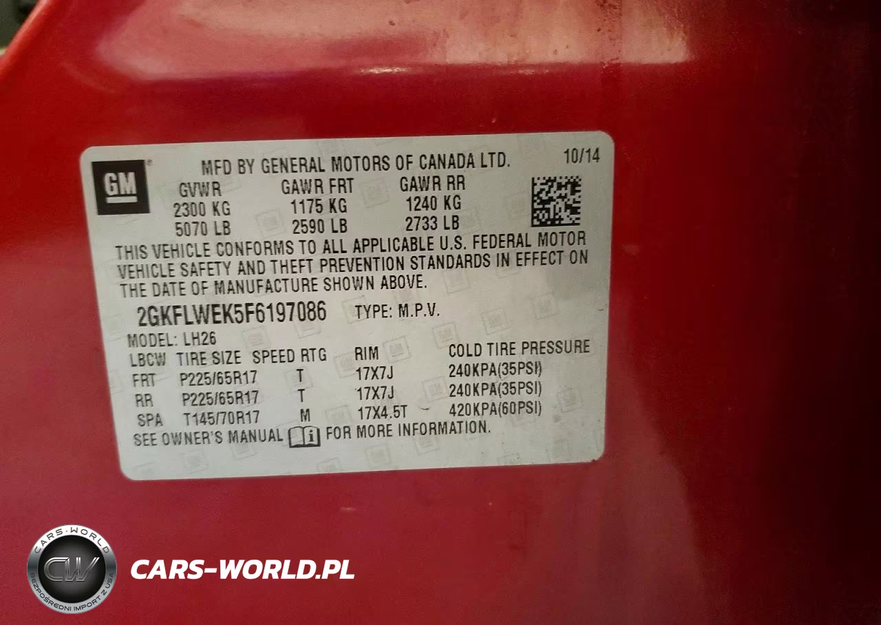 2015 GMC Terrain Sle VIN:2GKFLWEK5F6197086 - 13