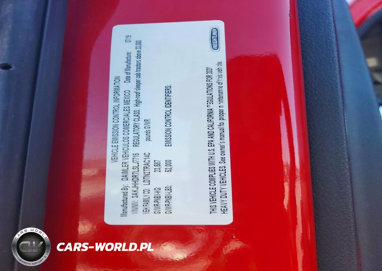 2020 Freightliner Cascadia 126 VIN:3AKJHHDR7LSLJ7715 - 12