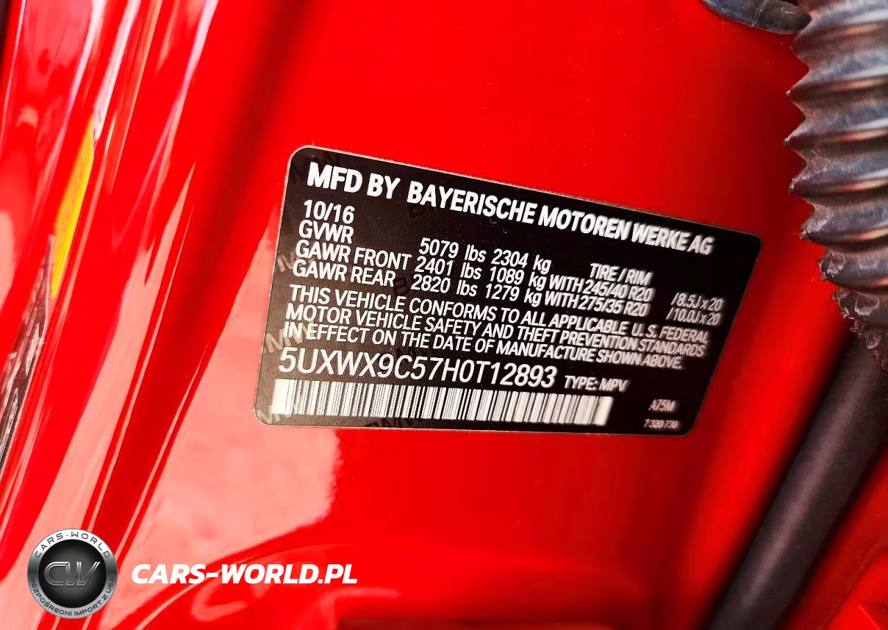 2017 BMW X3 xDrive28I VIN:5UXWX9C57H0T12893 - 14
