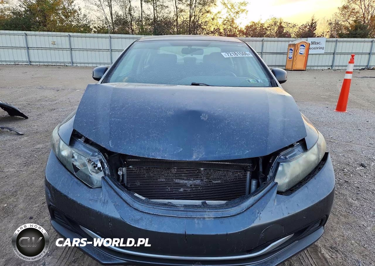 2013 Honda Civic Lx VIN:2HGFB2F57DH589702 - 5