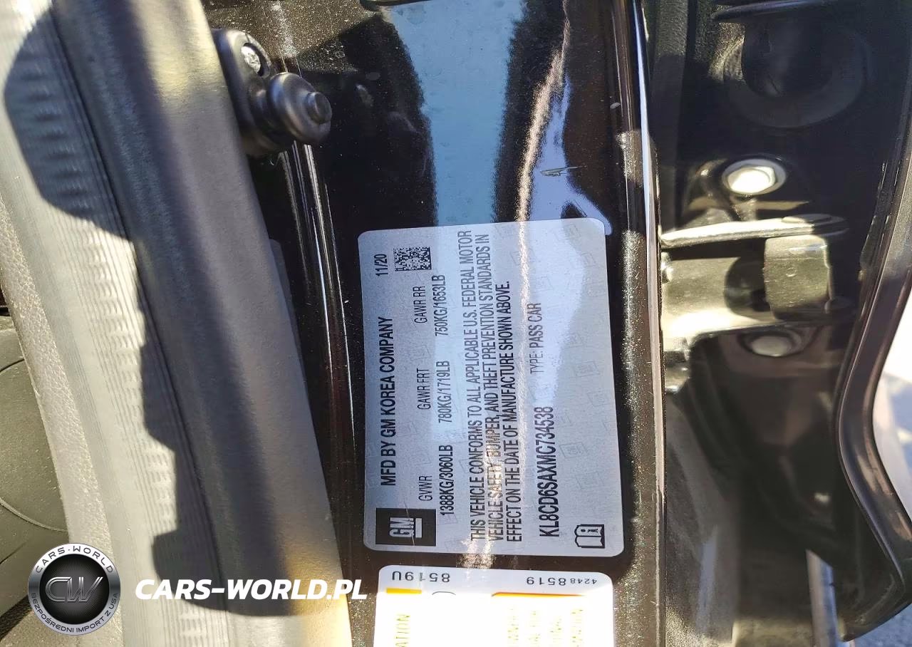 2021 Chevrolet Spark 1Lt VIN:KL8CD6SAXMC734538 - 12