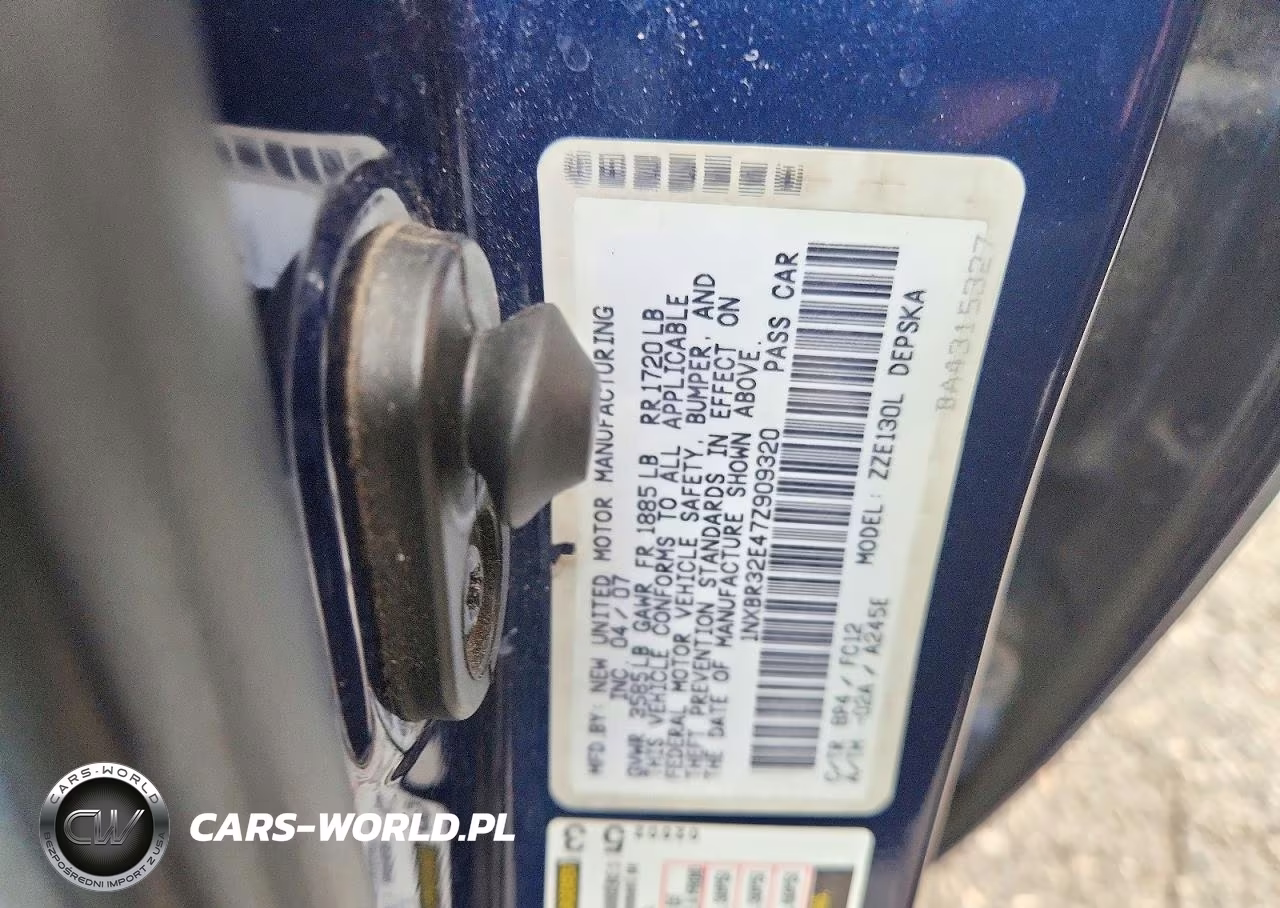 2007 Toyota Corolla S VIN:1NXBR32E47Z909320 - 12