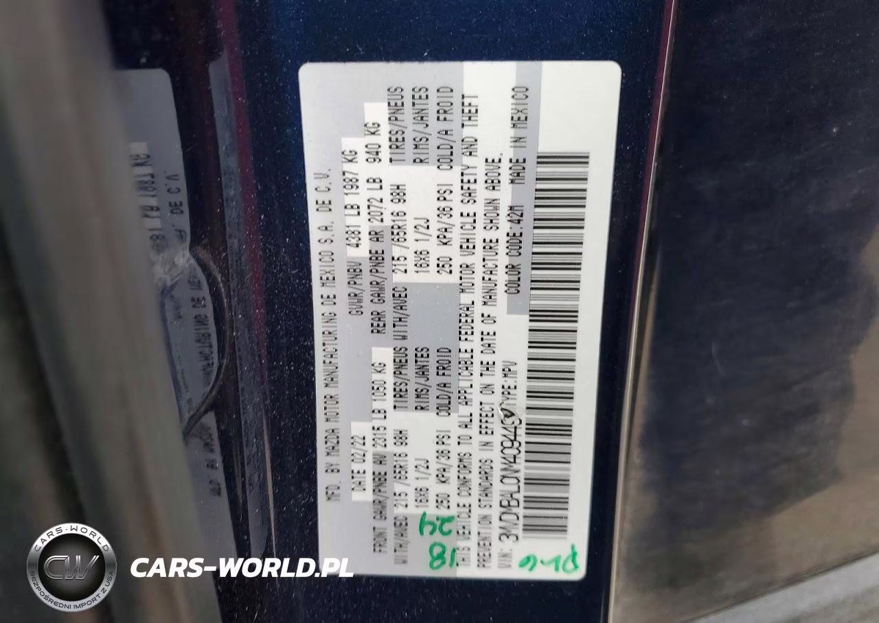 2022 Mazda Cx-30 VIN:3MVDMBAL0NM409449 - 13