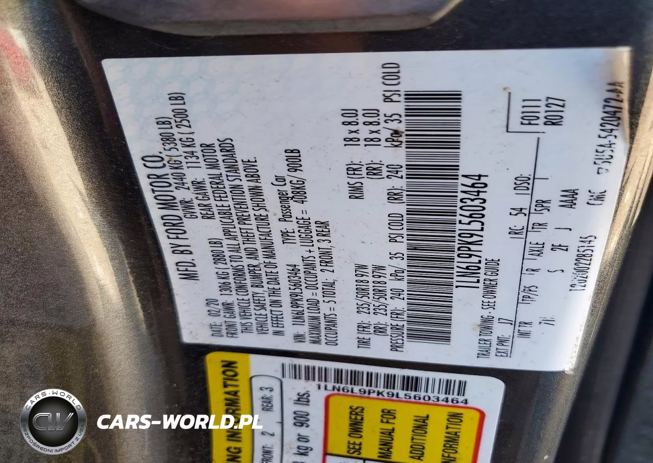 2020 Lincoln Continental VIN:1LN6L9PK9L5603464 - 12