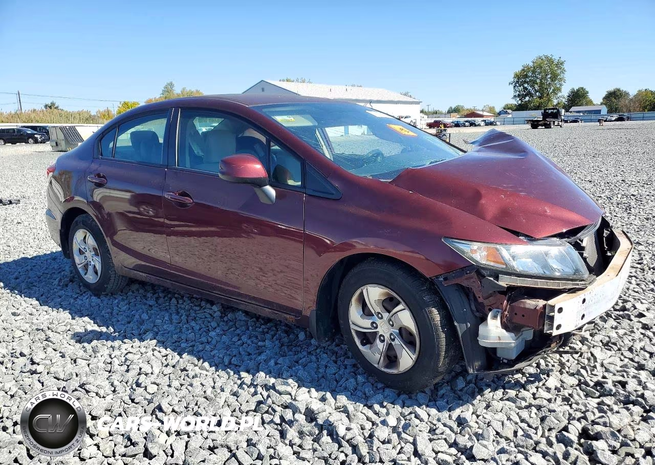 2013 Honda Civic Lx VIN:19XFB2F57DE025526 - 4