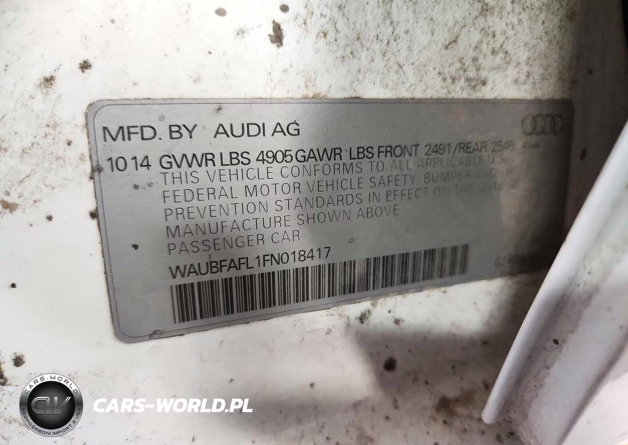 2015 Audi A4 Premium VIN:WAUBFAFL1FN018417 - 12