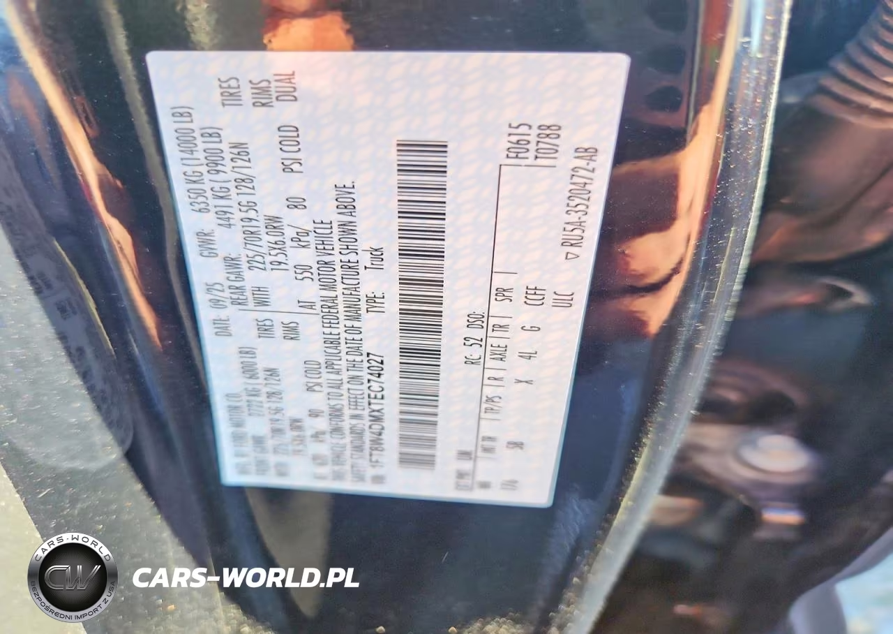 2026 Ford F450 Super Duty VIN:1FT8W4DMXTEC74027 - 13
