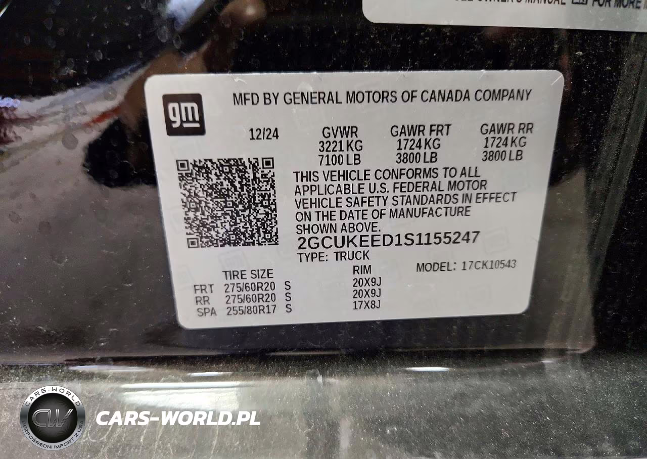 2025 Chevrolet Silverado K1500 Rst VIN:2GCUKEED1S1155247 - 12