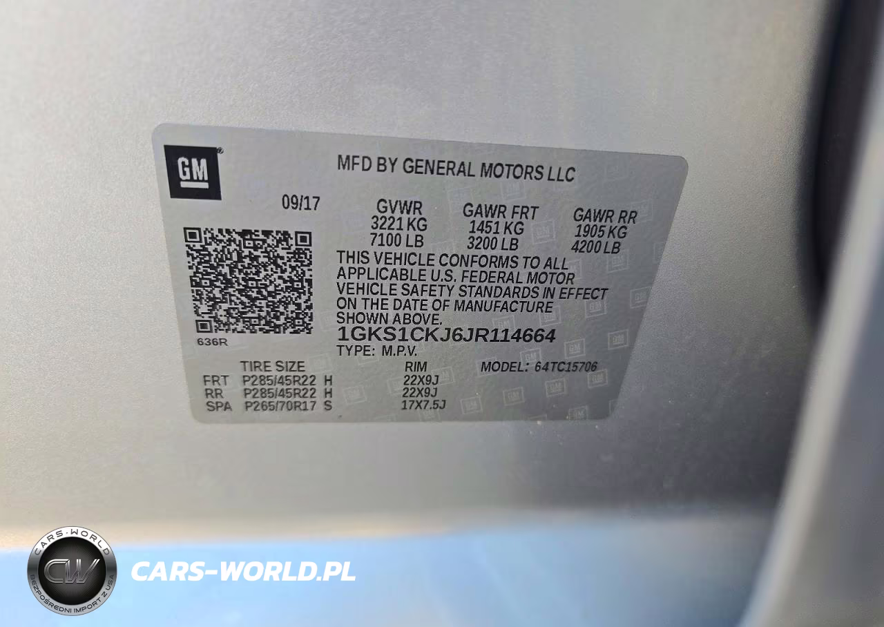 2018 GMC Yukon Denali VIN:1GKS1CKJ6JR114664 - 13