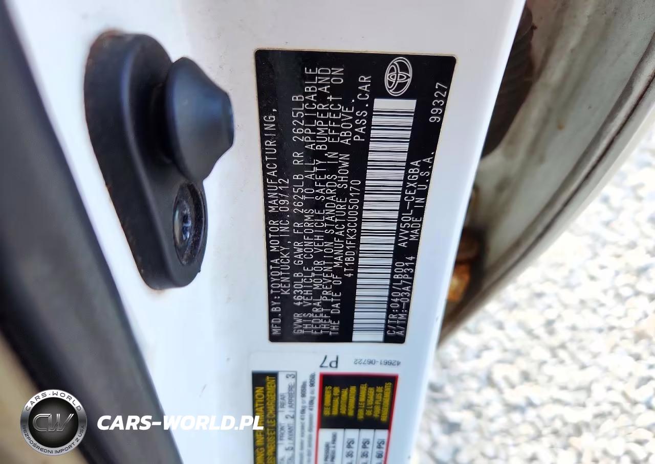 2012 Toyota Camry Hybrid Xle VIN:4T1BD1FK3CU050170 - 13