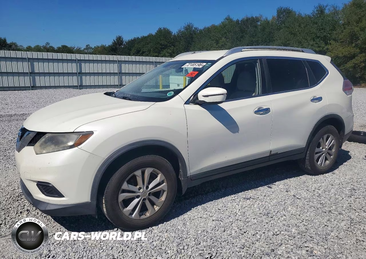 2016 Nissan Rogue Sv VIN:KNMAT2MT6GP621045 - 1