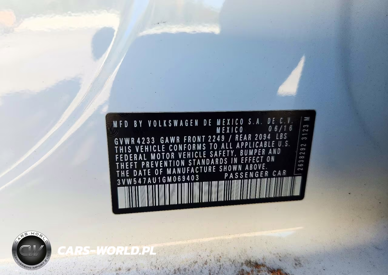 2016 Volkswagen Gti S-Se VIN:3VW547AU1GM069403 - 12