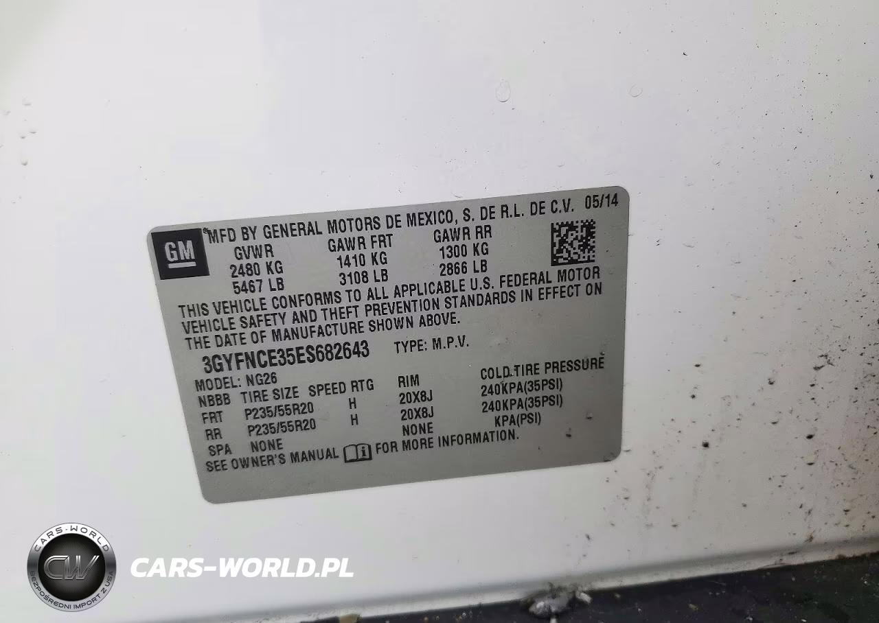 2014 Cadillac Srx Performance Collection VIN:3GYFNCE35ES682643 - 13