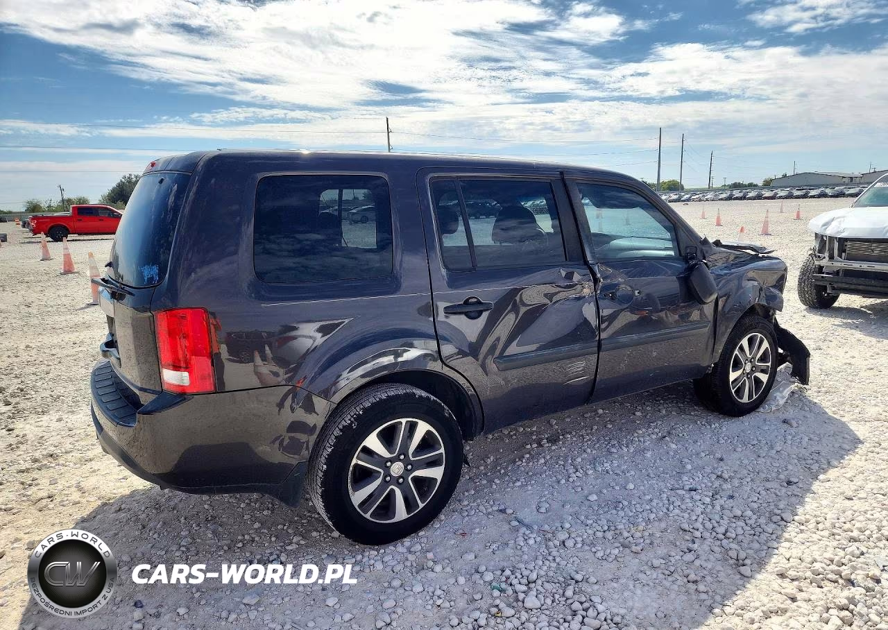 2013 Honda Pilot Lx VIN:5FNYF3H28DB028001 - 3