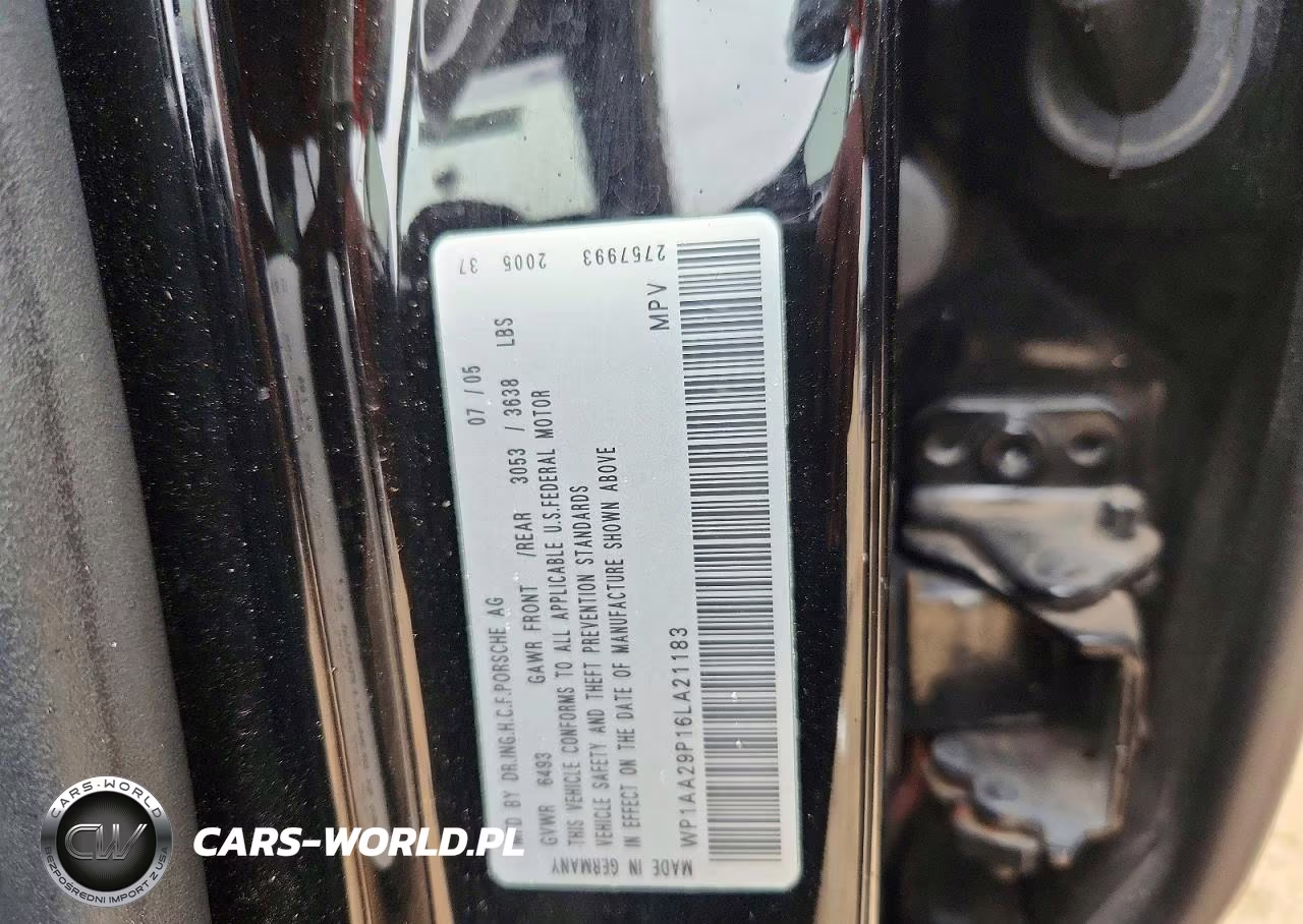2006 Porsche Cayenne VIN:WP1AA29P16LA21183 - 12