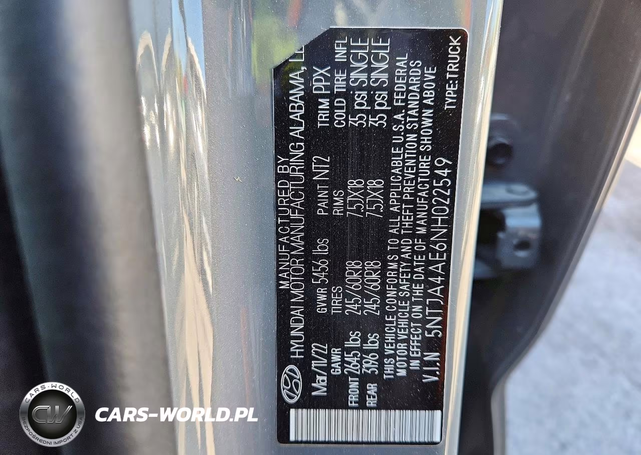 2022 Hyundai Santa Cruz Se VIN:5NTJA4AE6NH022549 - 12