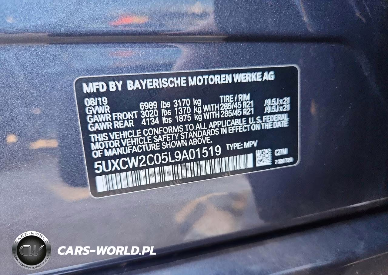 2020 BMW X7 xDrive40I VIN:5UXCW2C05L9A01519 - 13