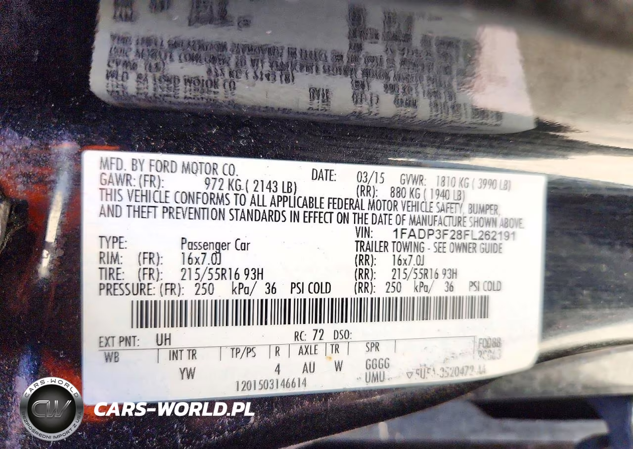 2015 Ford Focus Se VIN:1FADP3F28FL262191 - 12