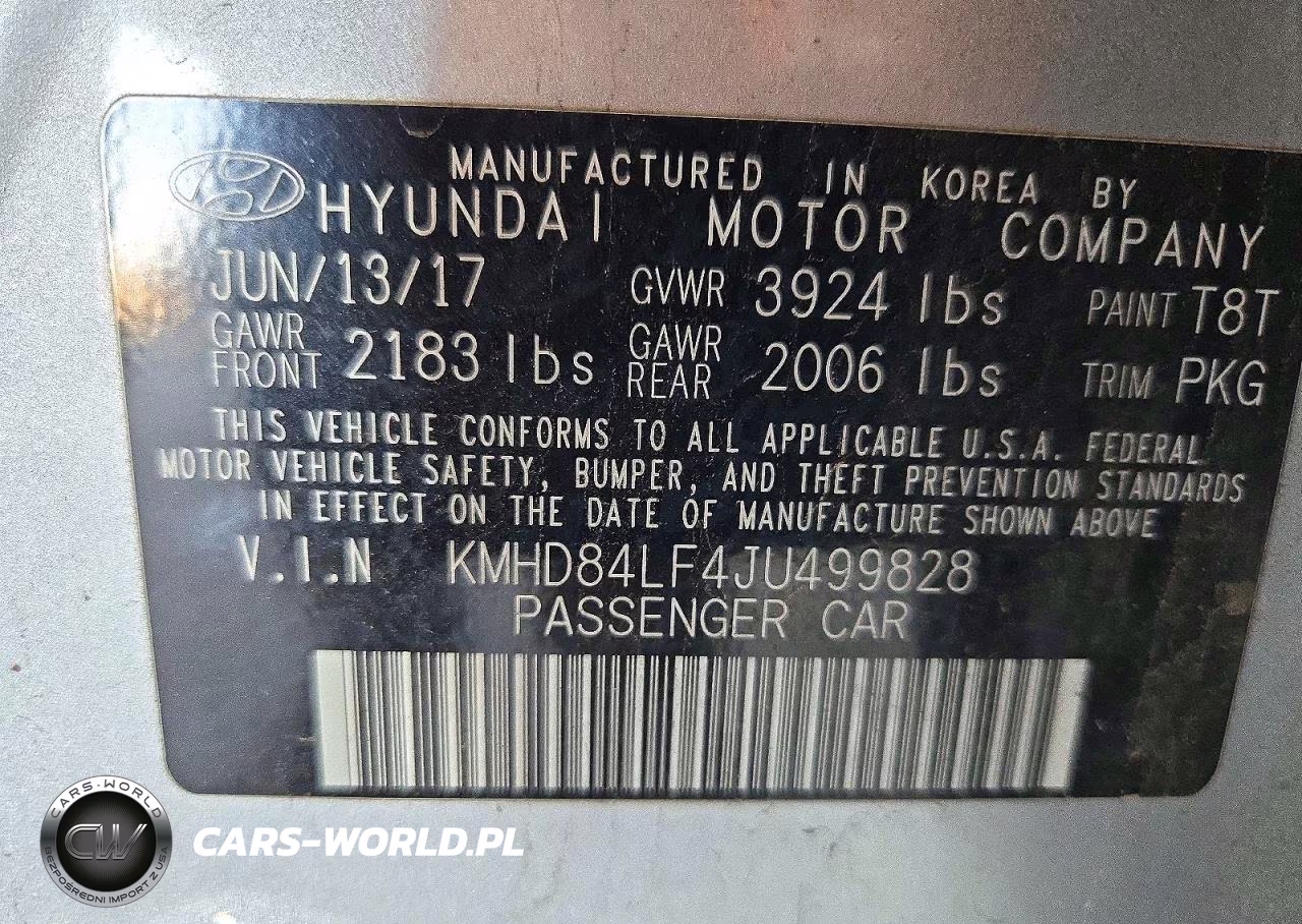 2018 Hyundai Elantra Sel VIN:KMHD84LF4JU499828 - 12