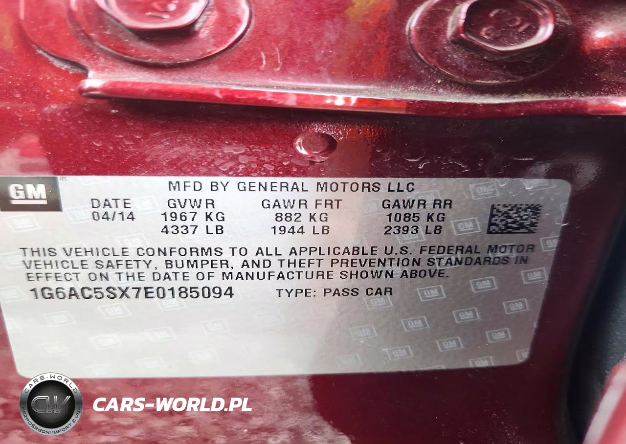 2014 Cadillac Ats Performance VIN:1G6AC5SX7E0185094 - 13