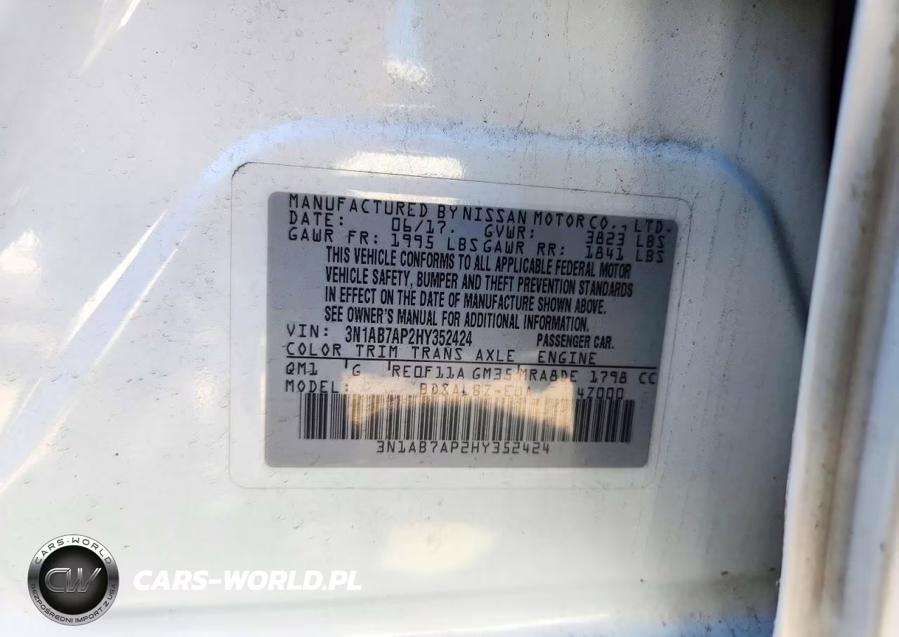 2017 Nissan Sentra S VIN:3N1AB7AP2HY352424 - 13