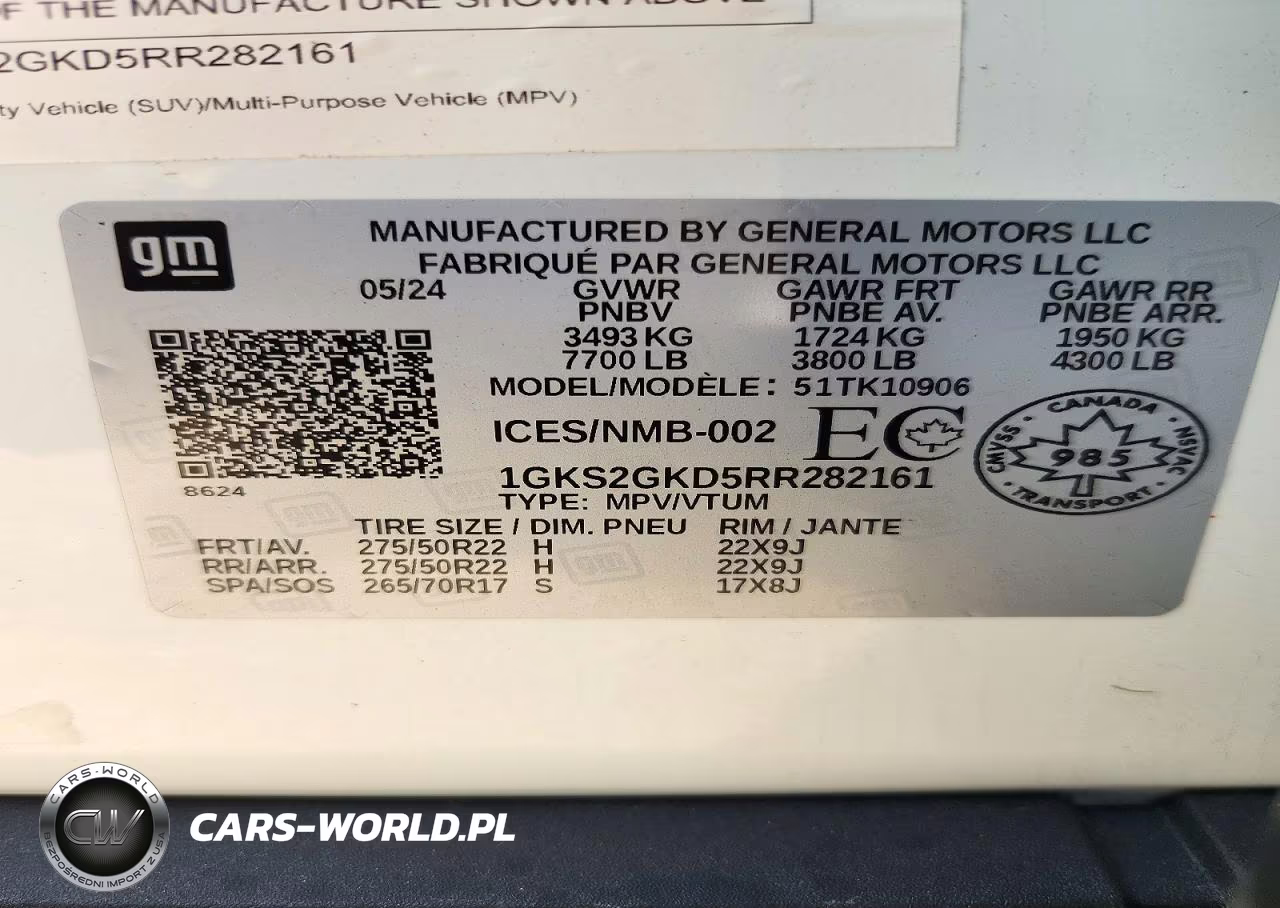 2024 GMC Yukon Xl K1500 Slt VIN:1GKS2GKD5RR282161 - 12