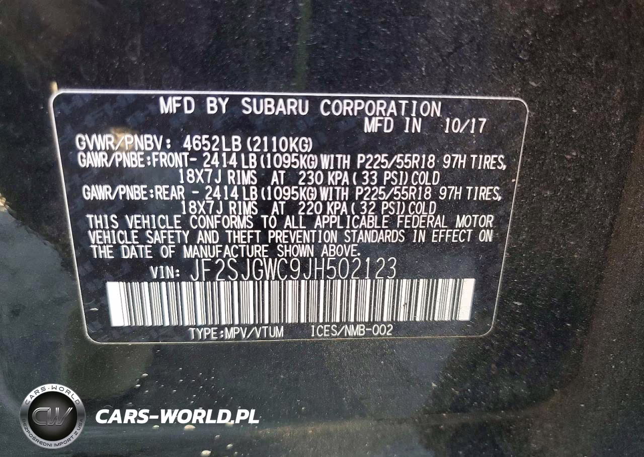2018 Subaru Forester 2.0Xt Touring VIN:JF2SJGWC9JH502123 - 13