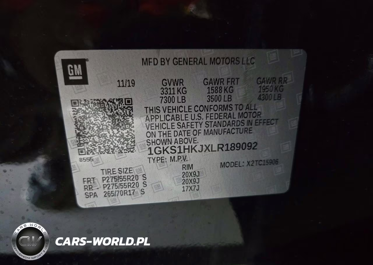 2020 GMC Yukon Xl Denali VIN:1GKS1HKJXLR189092 - 13