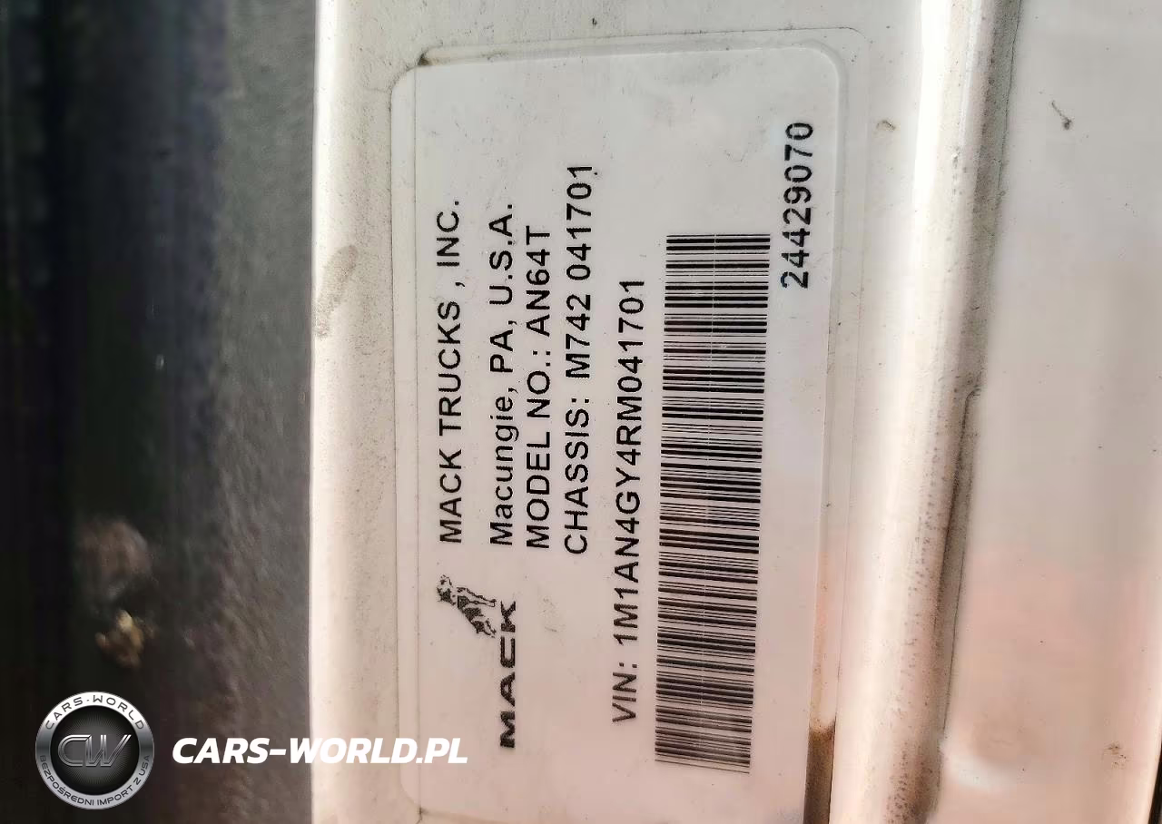 2024 Mack Anthem Semi Truck VIN:1M1AN4GY4RM041701 - 12
