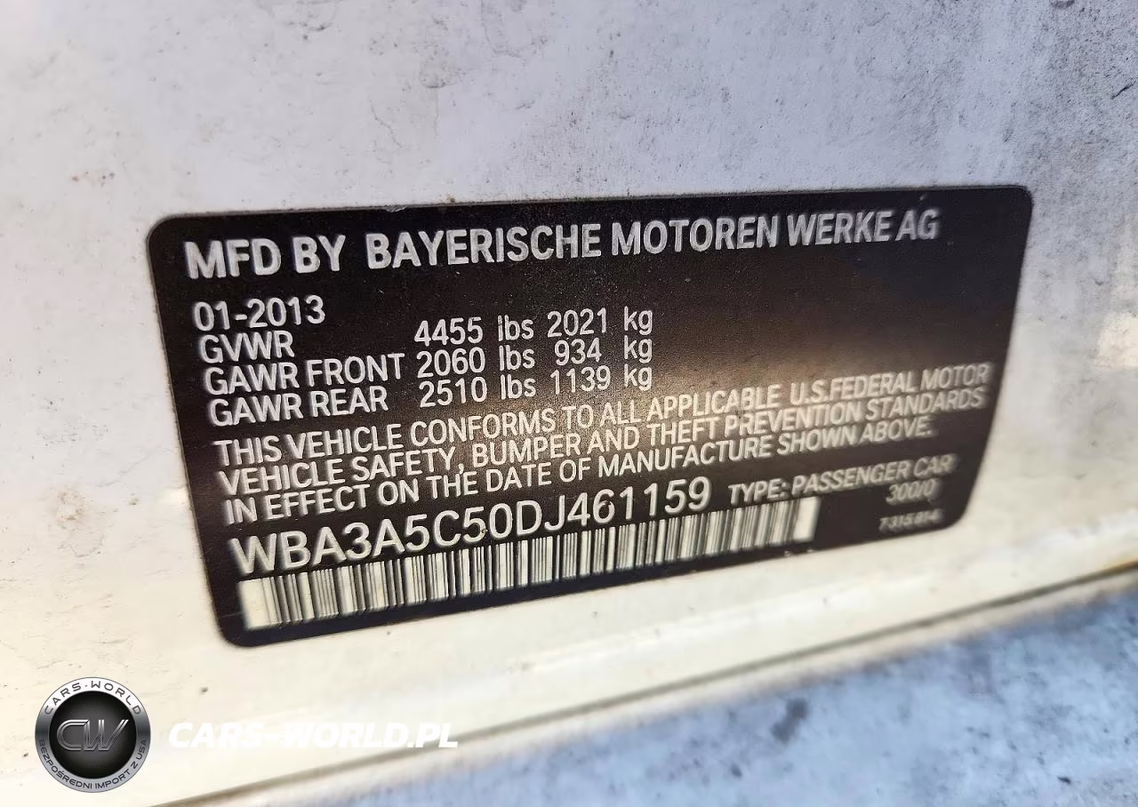 2013 BMW 328 I VIN:WBA3A5C50DJ461159 - 12