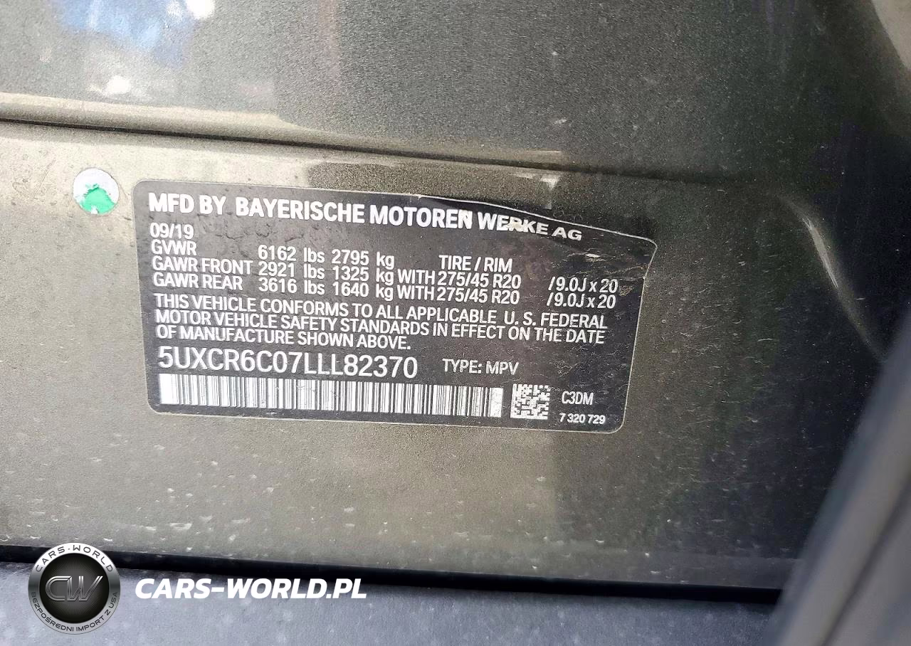 2020 BMW X5 xDrive40I VIN:5UXCR6C07LLL82370 - 13