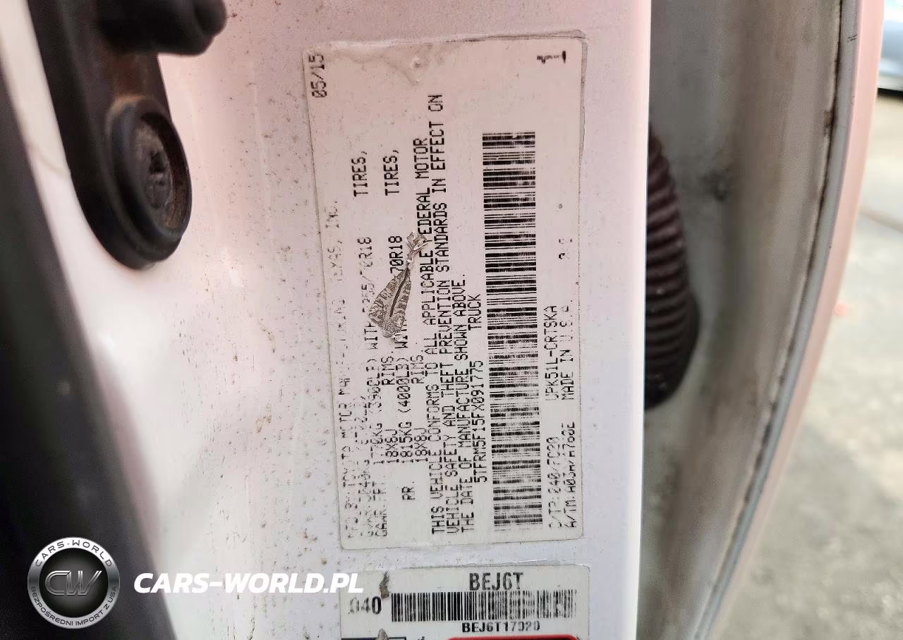 2015 Toyota Tundra Sr5 VIN:5TFRM5F15FX091775 - 12