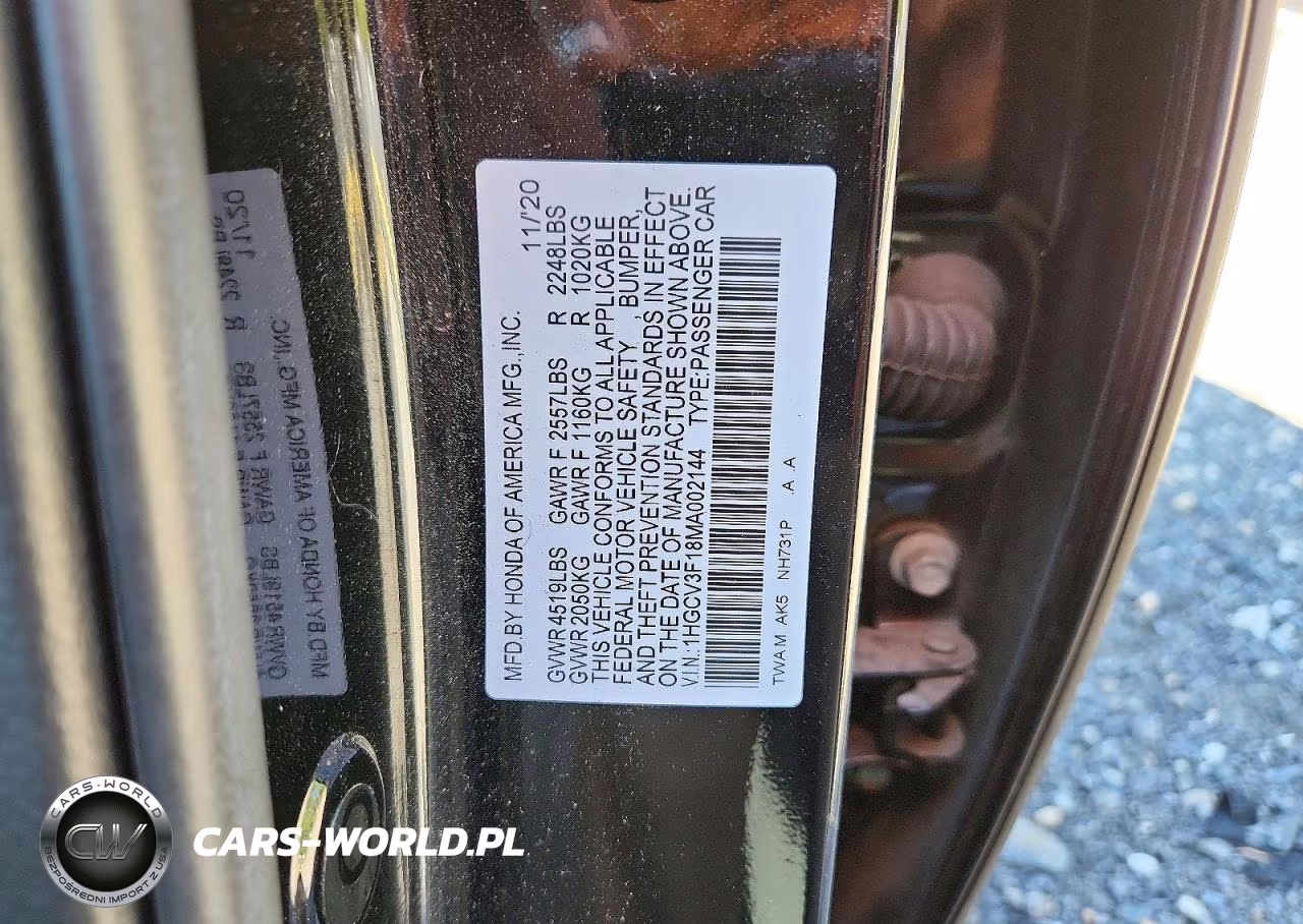 2021 Honda Accord Hybrid VIN:1HGCV3F18MA002144 - 12