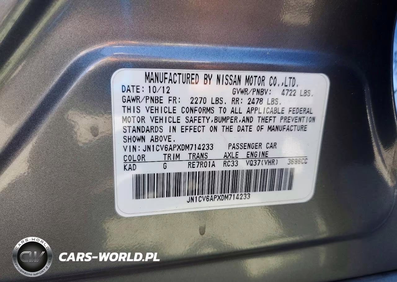 2013 Infiniti G37 Sedan Journey VIN:JN1CV6APXDM714233 - 12