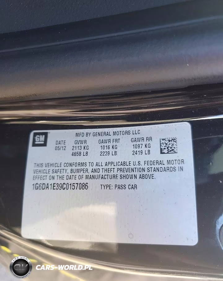 2012 Cadillac Cts VIN:1G6DA1E39C0157086 - 12