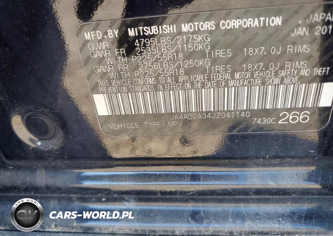 2018 Mitsubishi Outlander Es VIN:JA4AD2A34JZ041140 - 13