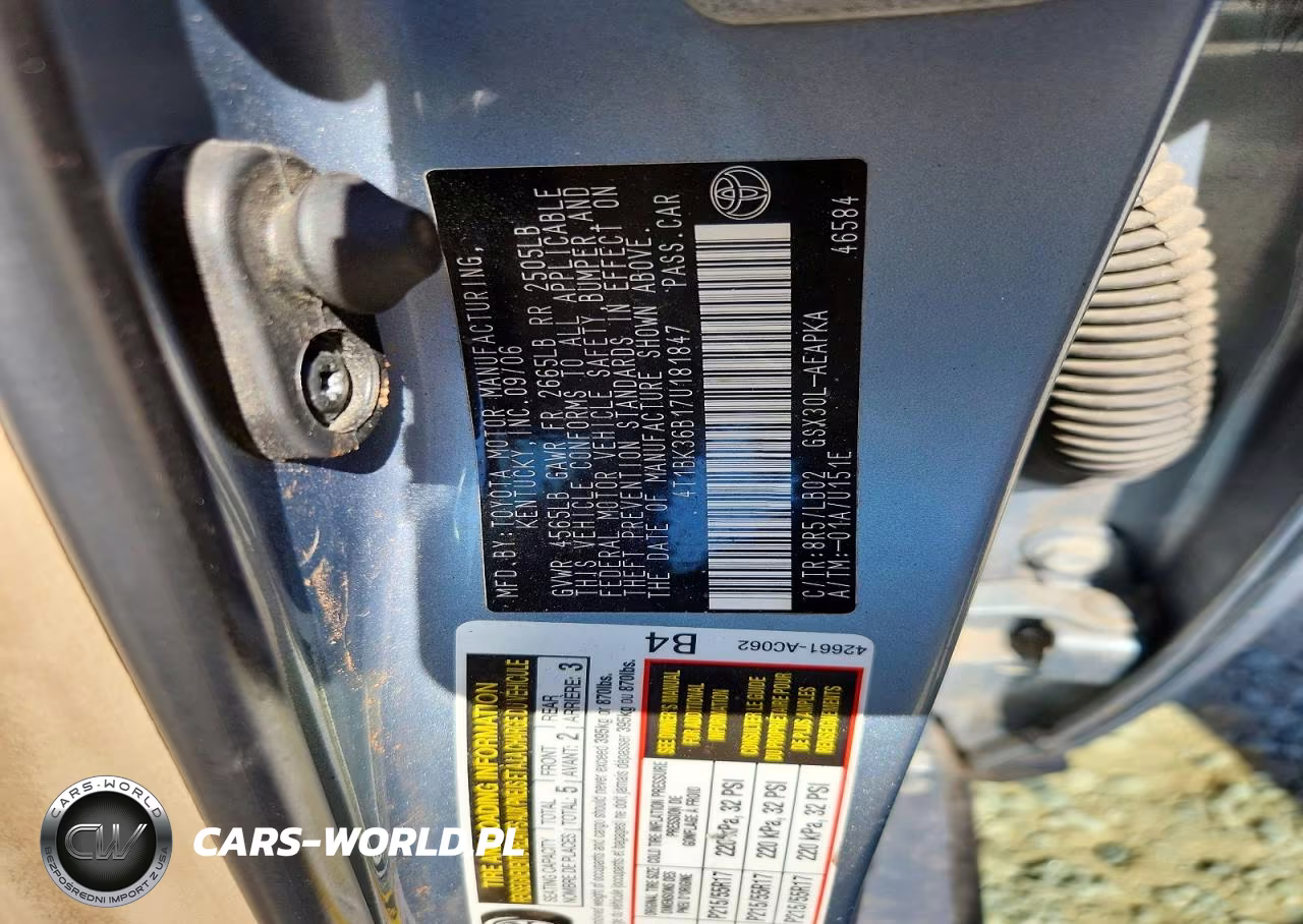 2007 Toyota Avalon Limited VIN:4T1BK36B17U181847 - 13