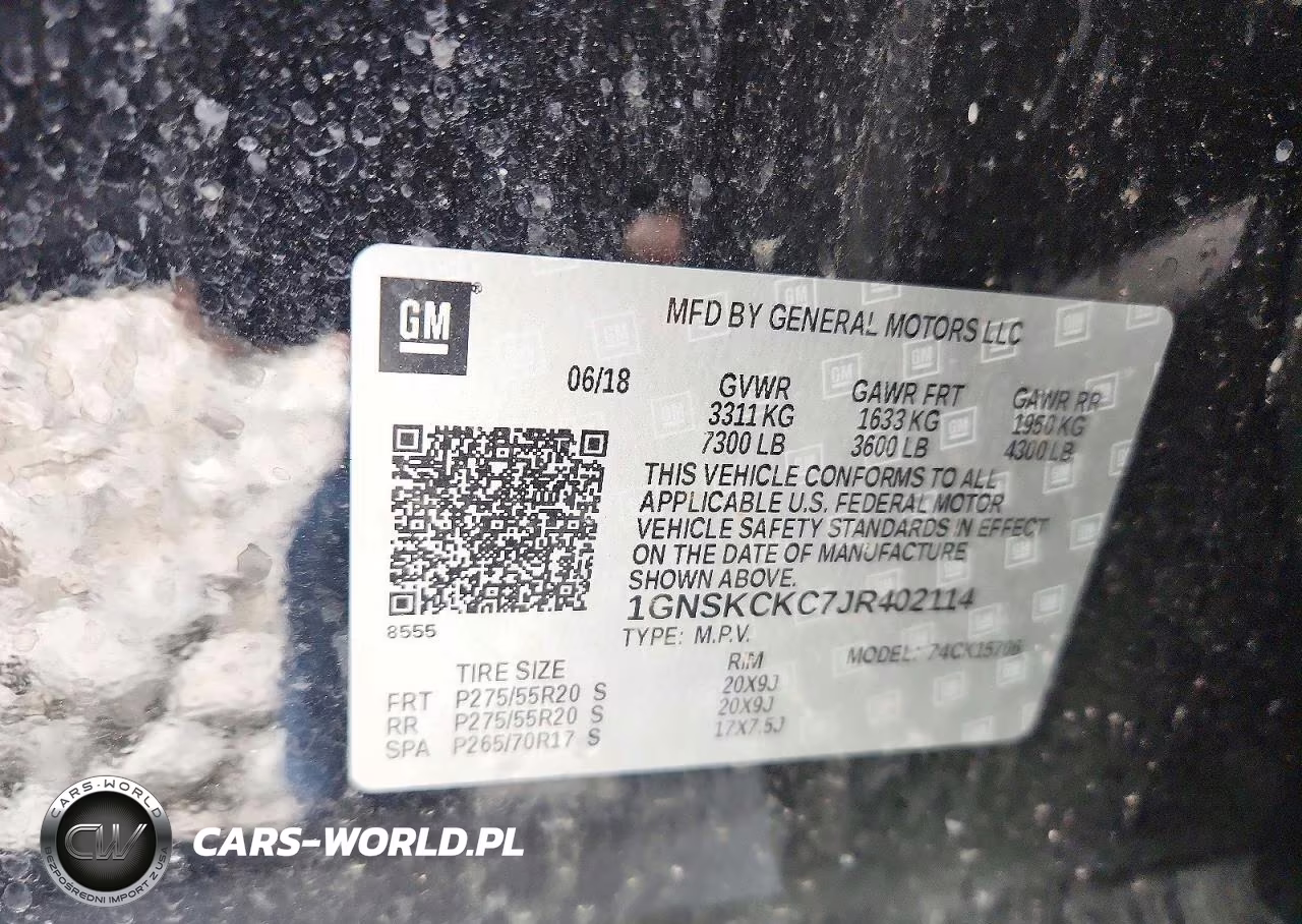 2018 Chevrolet Tahoe K1500 Premier VIN:1GNSKCKC7JR402114 - 14
