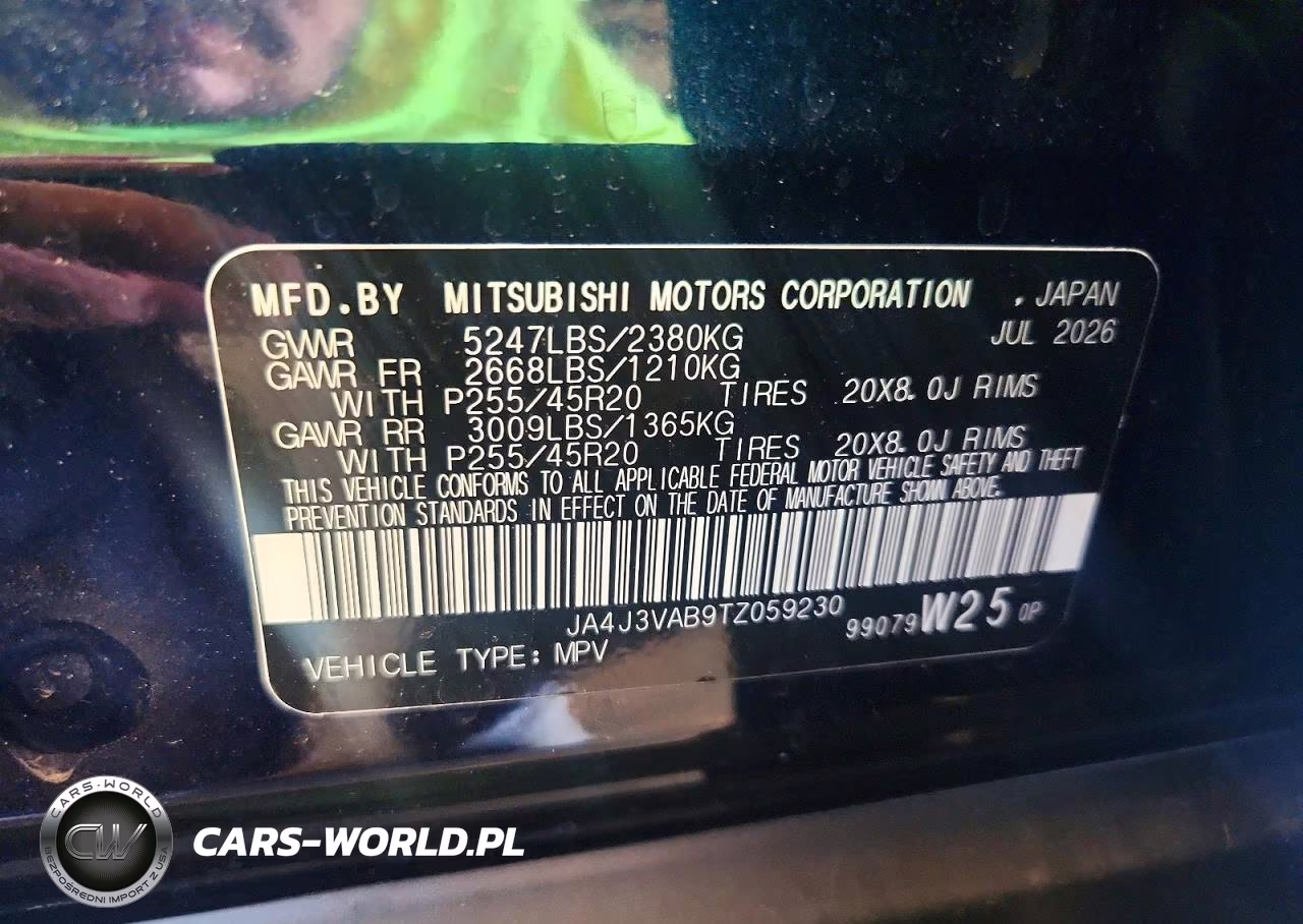 2026 Mitsubishi Outlander Se VIN:JA4J3VAB9TZ059230 - 13