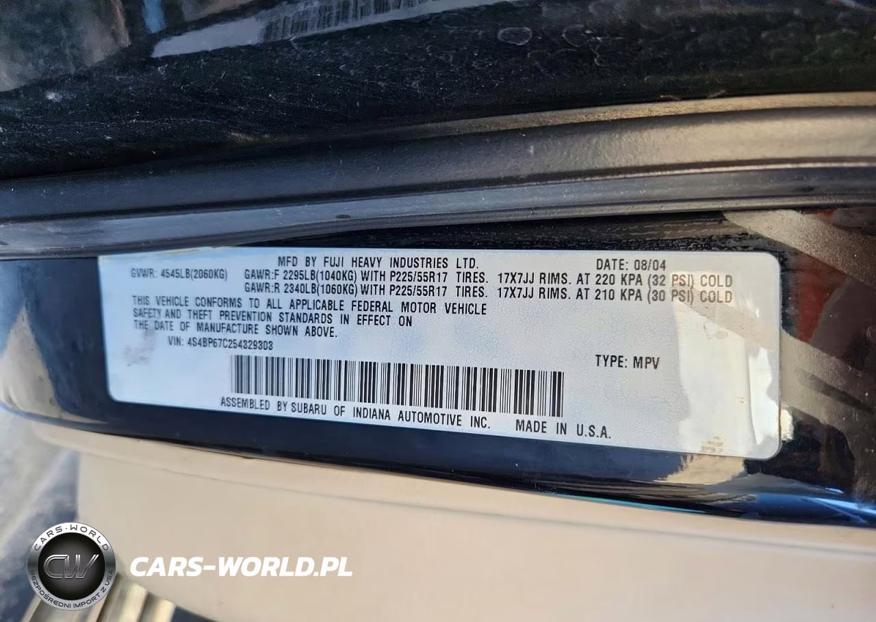 2005 Subaru Legacy Outback 2.5 Xt Limited VIN:4S4BP67C254329303 - 14