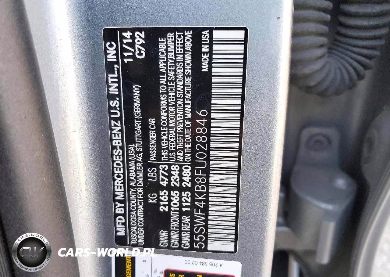 2015 Mercedes-Benz C 300 4Matic VIN:55SWF4KB8FU028846 - 12