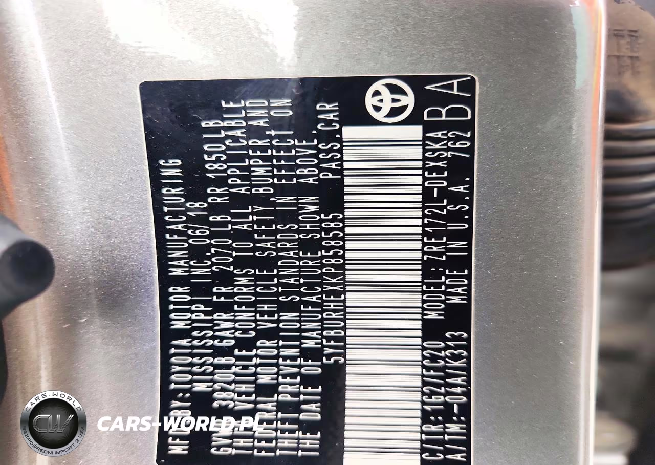 2019 Toyota Corolla Se VIN:5YFBURHEXKP858585 - 12