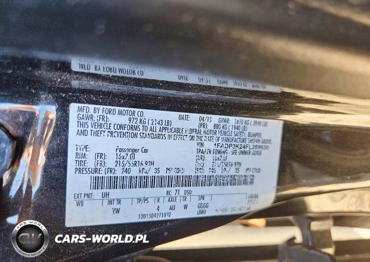 2015 Ford Focus Se VIN:1FADP3K24FL289930 - 13